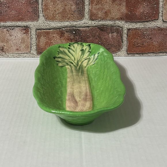 Beswick Ware Ceramic Celery Dish Boat #220 Made in England Green Basket Weave - Picture 8 of 17